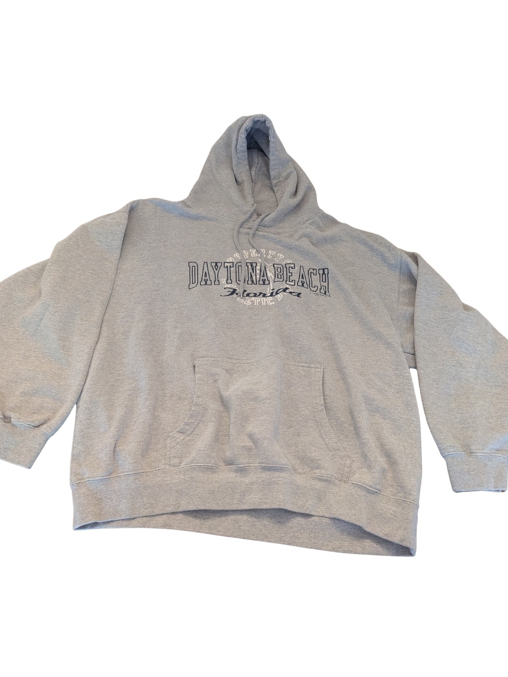 GUC US Apparel Adult 2XL Daytona Beach Florida Gray Hooded Sweatshirt